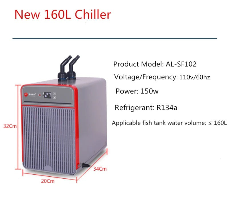 Aquarium Water Chiller Cooling System For Coral Jellyfish Shrimp Tanks
