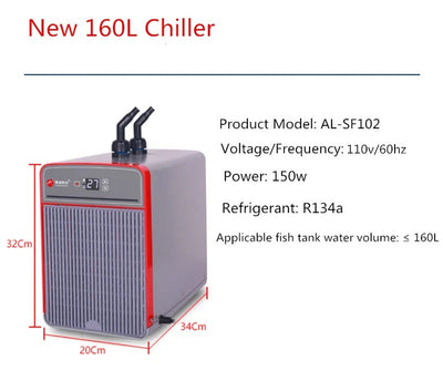 Aquarium Water Chiller Cooling System For Coral Jellyfish Shrimp Tanks