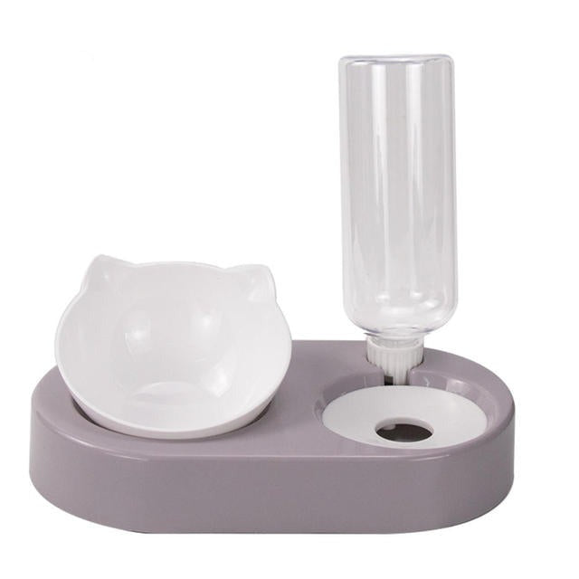 Small Dog Double Bowls Feeder All In One Pet Bowl