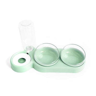 Small Dog Double Bowls Feeder All In One Pet Bowl