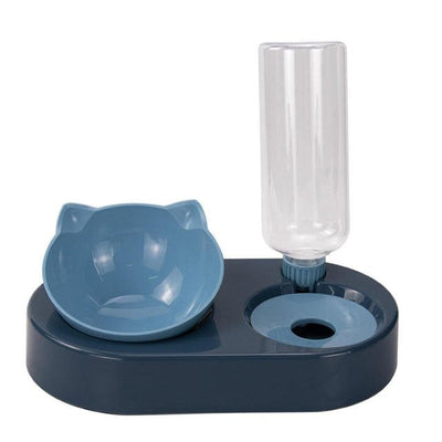 Small Dog Double Bowls Feeder All In One Pet Bowl