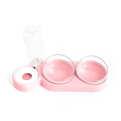 Small Dog Double Bowls Feeder All In One Pet Bowl