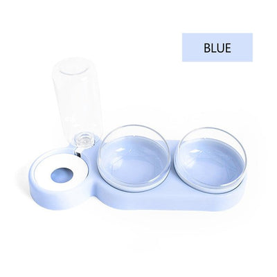 Small Dog Double Bowls Feeder All In One Pet Bowl