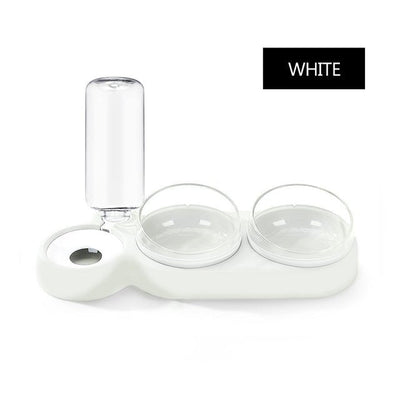 Small Dog Double Bowls Feeder All In One Pet Bowl