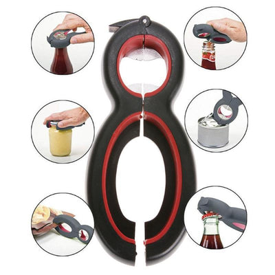 All-in-1 Twist Off Opener For Cans Jars And Bottles