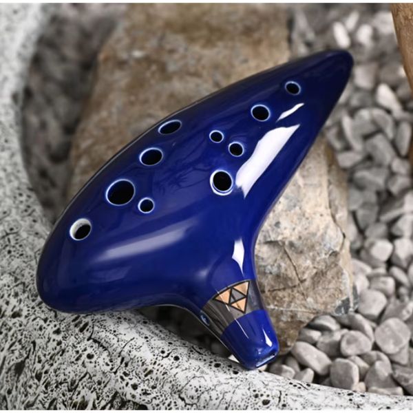 Alto C Ceramic Ocarina 12-Tone Musical Instrument For Beginners And Pros