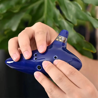 Alto C Ceramic Ocarina 12-Tone Musical Instrument For Beginners And Pros