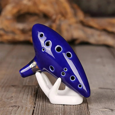 Alto C Ceramic Ocarina 12-Tone Musical Instrument For Beginners And Pros