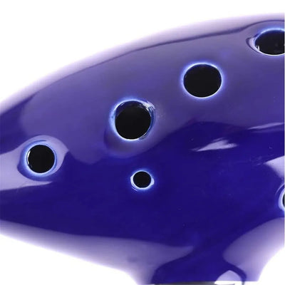 Alto C Ceramic Ocarina 12-Tone Musical Instrument For Beginners And Pros