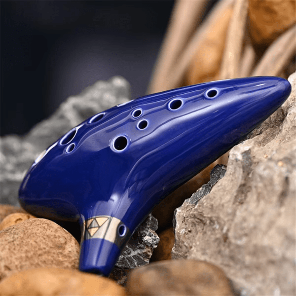 Alto C Ceramic Ocarina 12-Tone Musical Instrument For Beginners And Pros