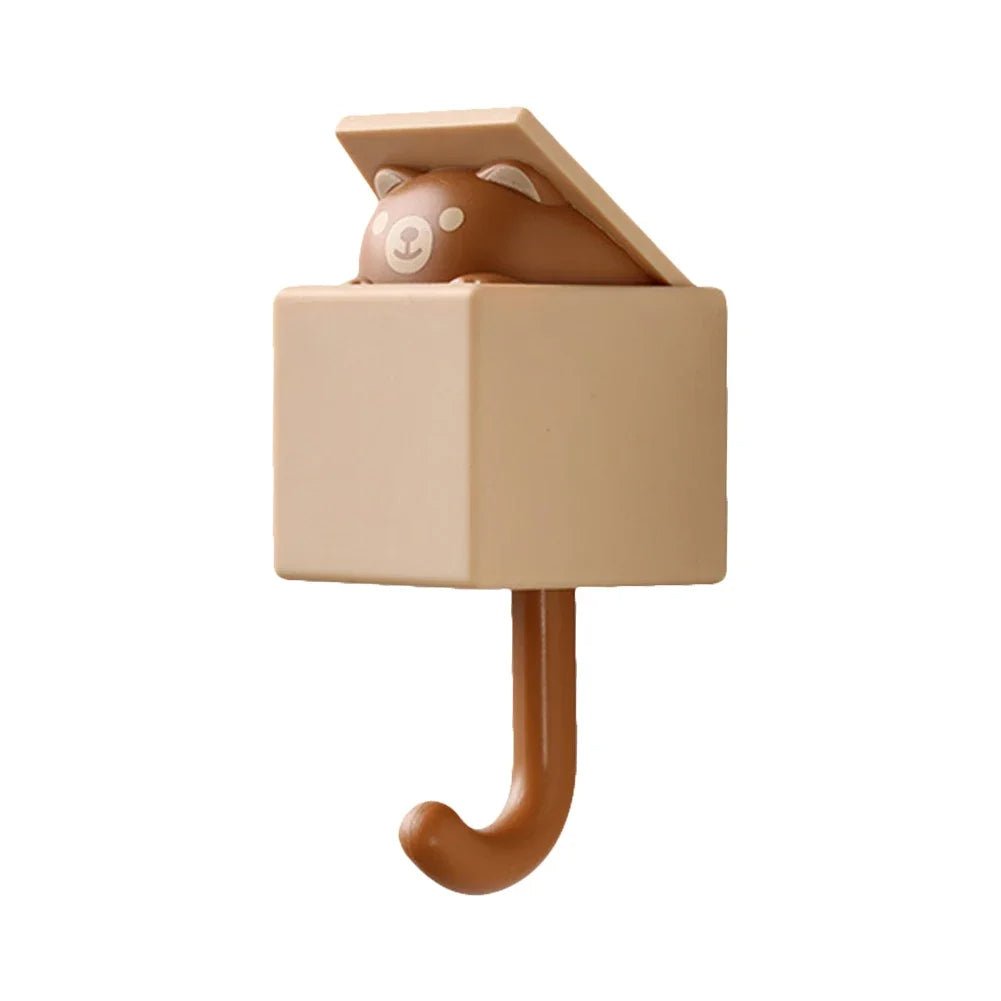 Animal Key Wall Hooks Cute Cartoon Cat Duck Bear Hangers