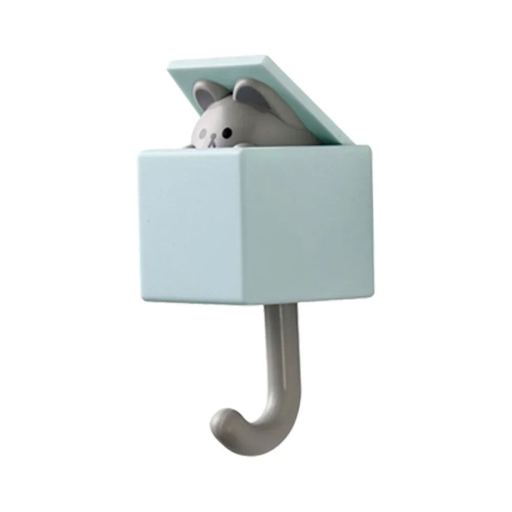 Animal Key Wall Hooks Cute Cartoon Cat Duck Bear Hangers