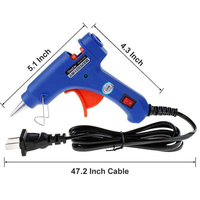 Industrial Mini Glue Gun With 15 Durable Glue Sticks Included