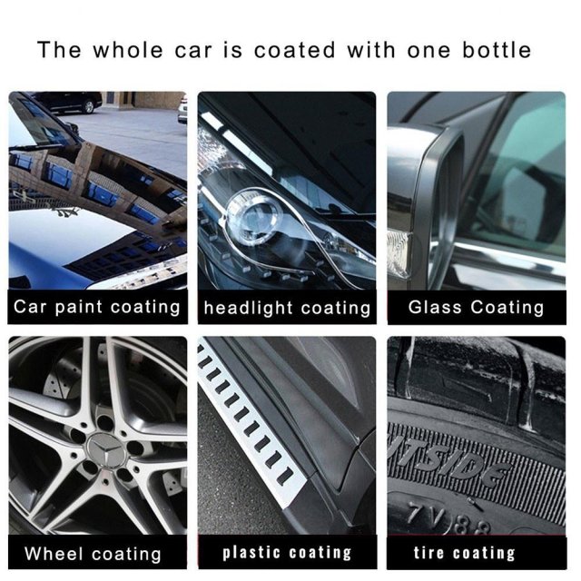 9H Nano Ceramic Coating Hydrophobic Anti Scratch Polish Cleaner