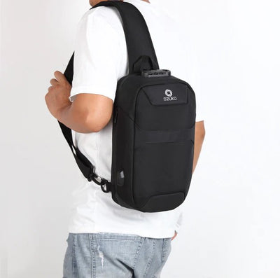 Anti-theft Cross Body Bag With USB Port And 3-Digit Lock