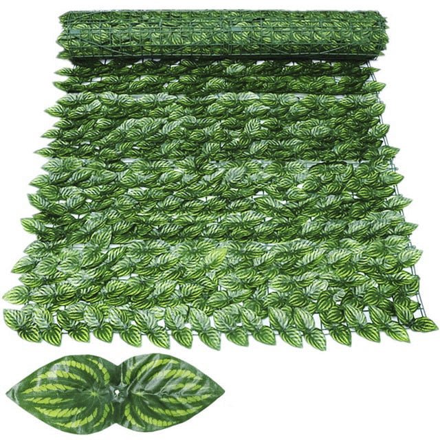 Artificial Privacy Leaf Fence Screen Greenery For Outdoor Garden Patio