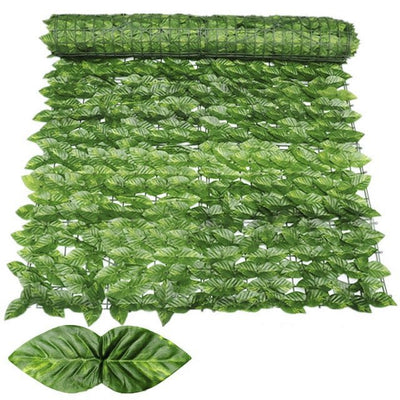 Artificial Privacy Leaf Fence Screen Greenery For Outdoor Garden Patio