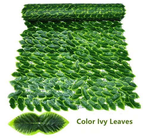 Artificial Privacy Leaf Fence Screen Greenery For Outdoor Garden Patio