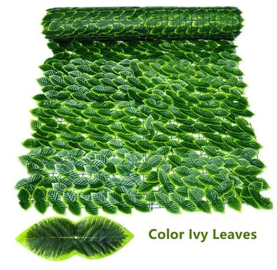 Artificial Privacy Leaf Fence Screen Greenery For Outdoor Garden Patio