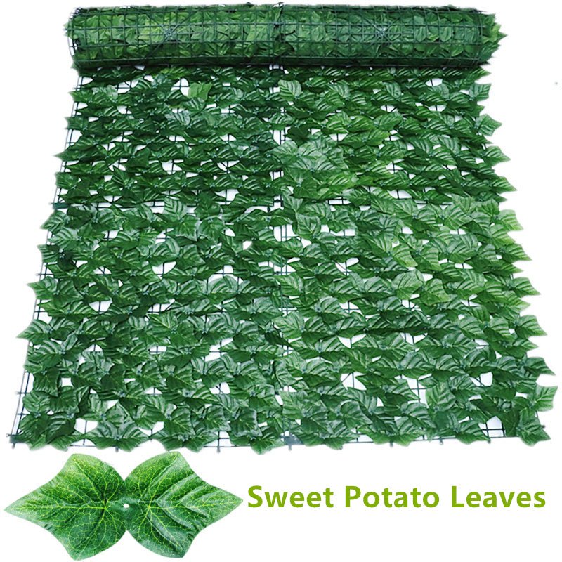 Artificial Privacy Leaf Fence Screen Greenery For Outdoor Garden Patio