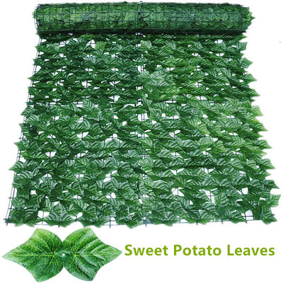 Artificial Privacy Leaf Fence Screen Greenery For Outdoor Garden Patio