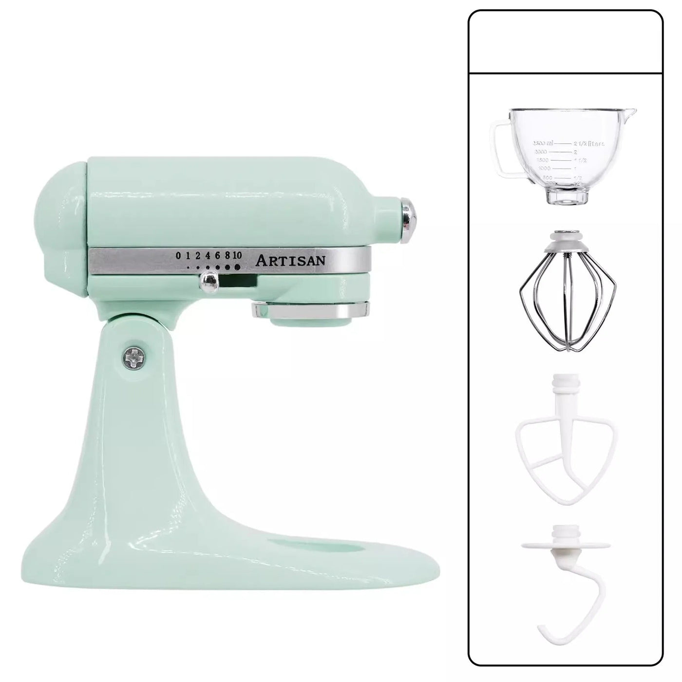 Miniature Stand Mixer Metal 1:6 Scale Dollhouse Kitchen Blender