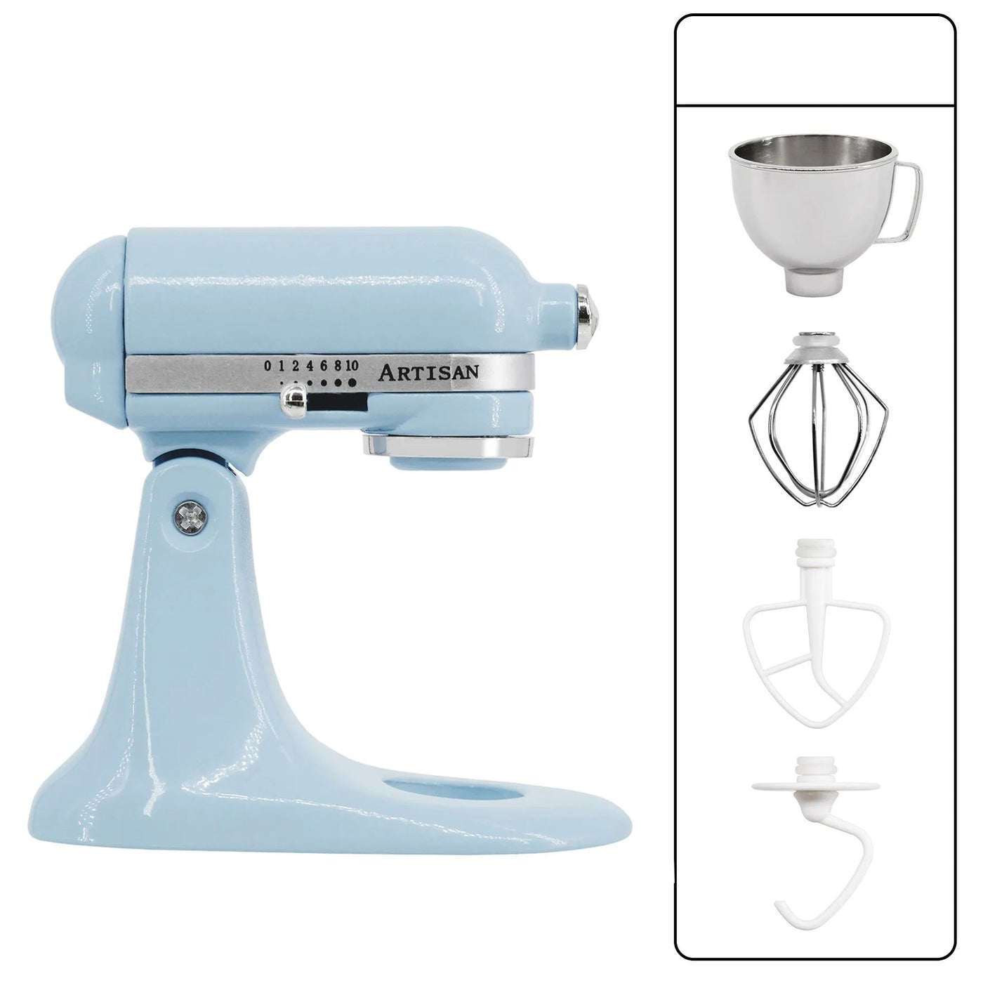 Miniature Stand Mixer Metal 1:6 Scale Dollhouse Kitchen Blender
