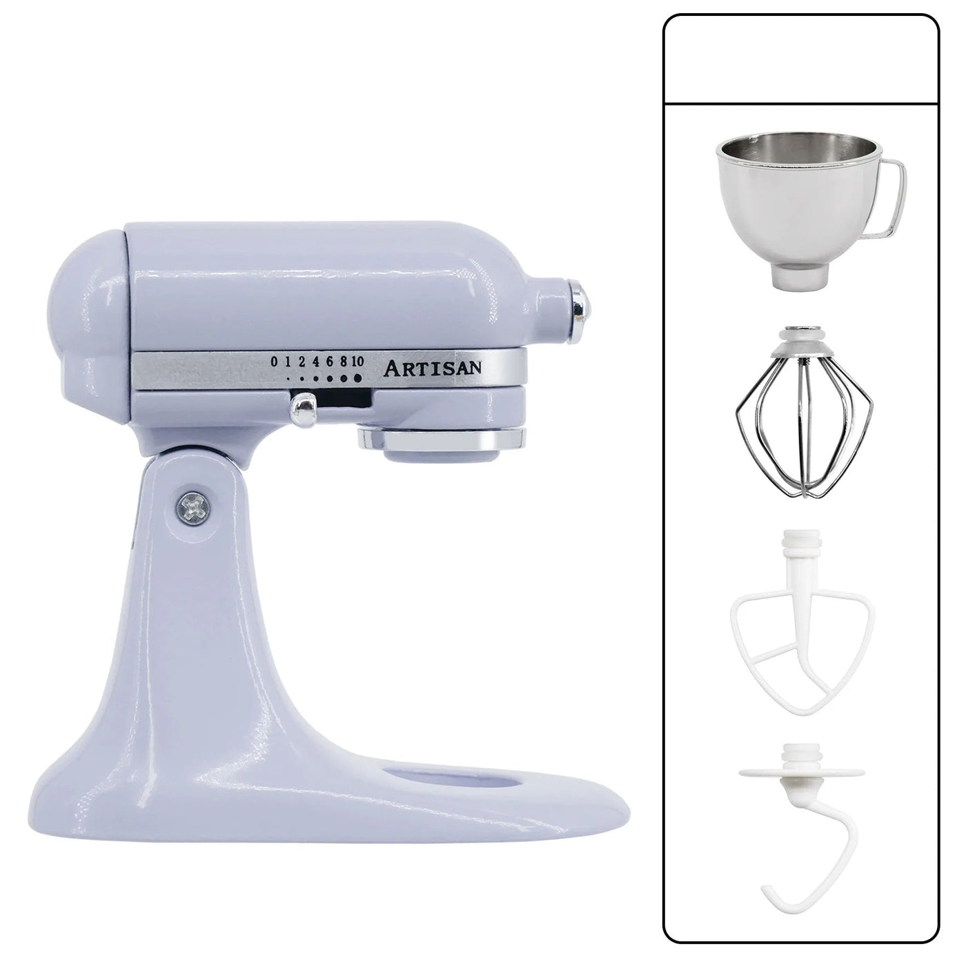 Miniature Stand Mixer Metal 1:6 Scale Dollhouse Kitchen Blender