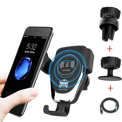 Automatic Clamping Wireless Car Charger Stand For Easy Charging