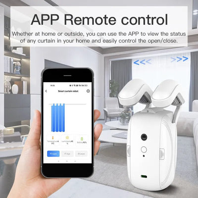 Automatic Curtain Opener Compatible With Alexa Google Home Devices