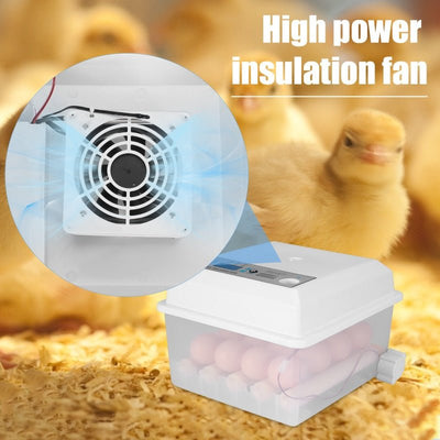 Automatic Egg Incubator For Poultry Hatching 16 Eggs Capacity