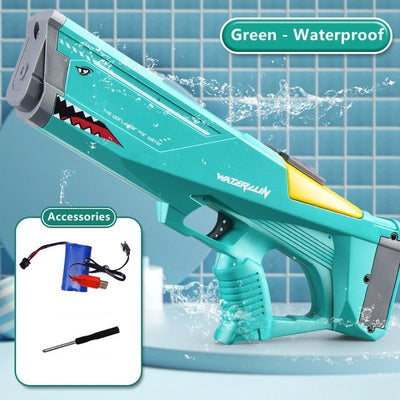 Automatic Electric Water Gun Shark Toy For Kids Splash Fun