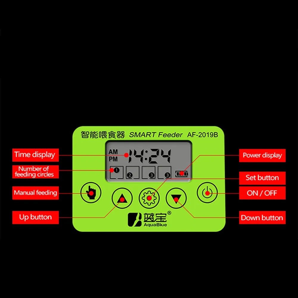 Automatic Fish Feeder With LCD Timer For Convenient Feeding