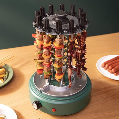 Automatic Smoke-Free Skewers Machine Rotating Lamb Kebab BBQ