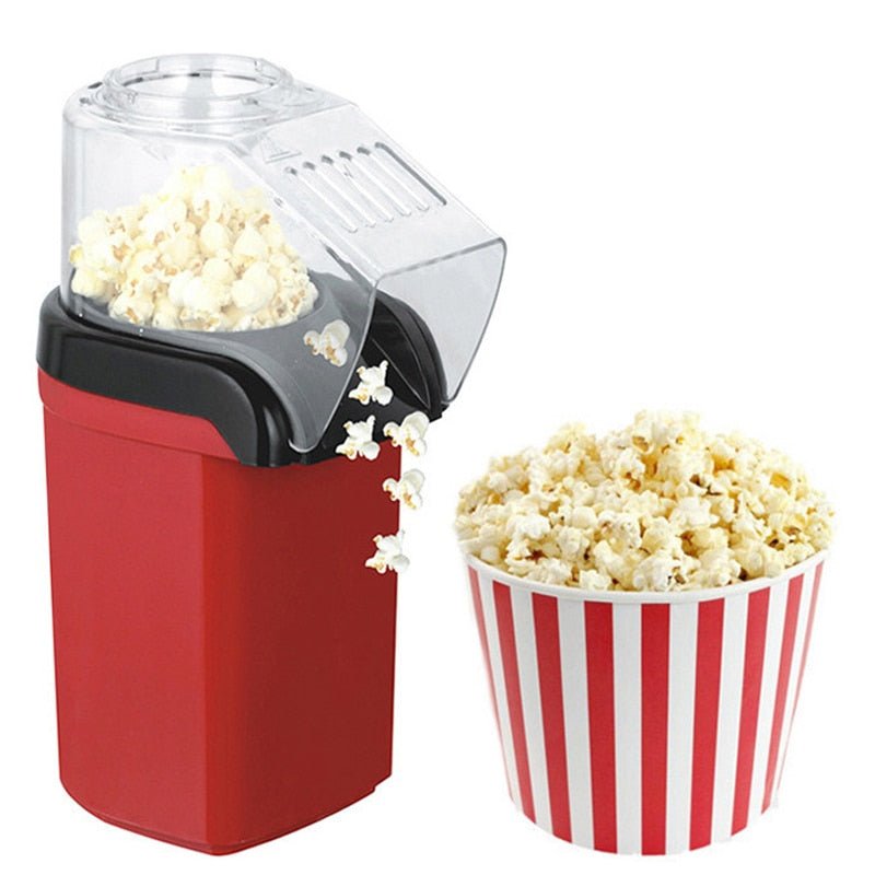 Automatic Popcorn Machine Mini Electric Popcorn Popper Oil Free