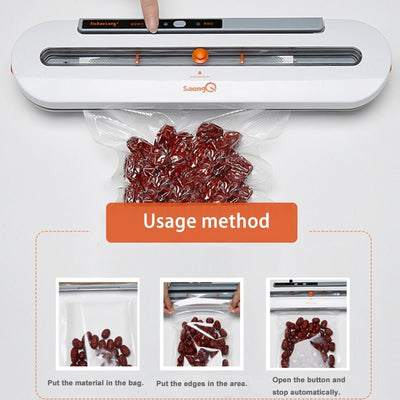 Automatic Vacuum Sealer For Food Storage Dry And Moist Foods 220V 110V