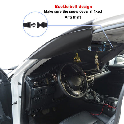 Magnetic Car Windshield Cover Anti Snow Dustproof Heat Insulation Universal