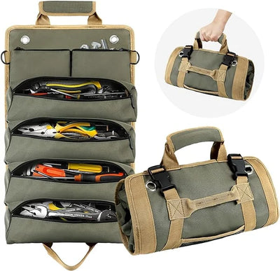 Durable Tool Roll Bag Organizer For Portable Tool Storage