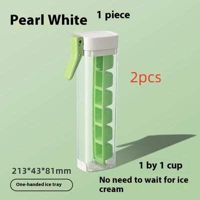 Ice Cube Mold Food Grade Tray With Storage Box Kitchen Tool