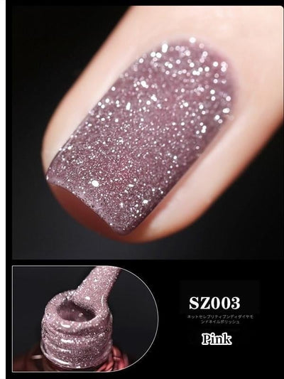 High Density Glitter Gel Nail Polish Sparkling Shine Colors