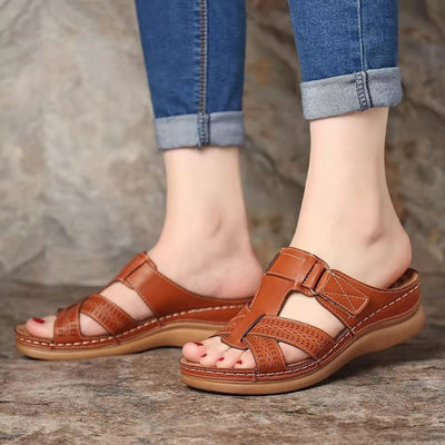 Women Leather Sandals Stylish Comfortable Soft Genuine Leather Footwear