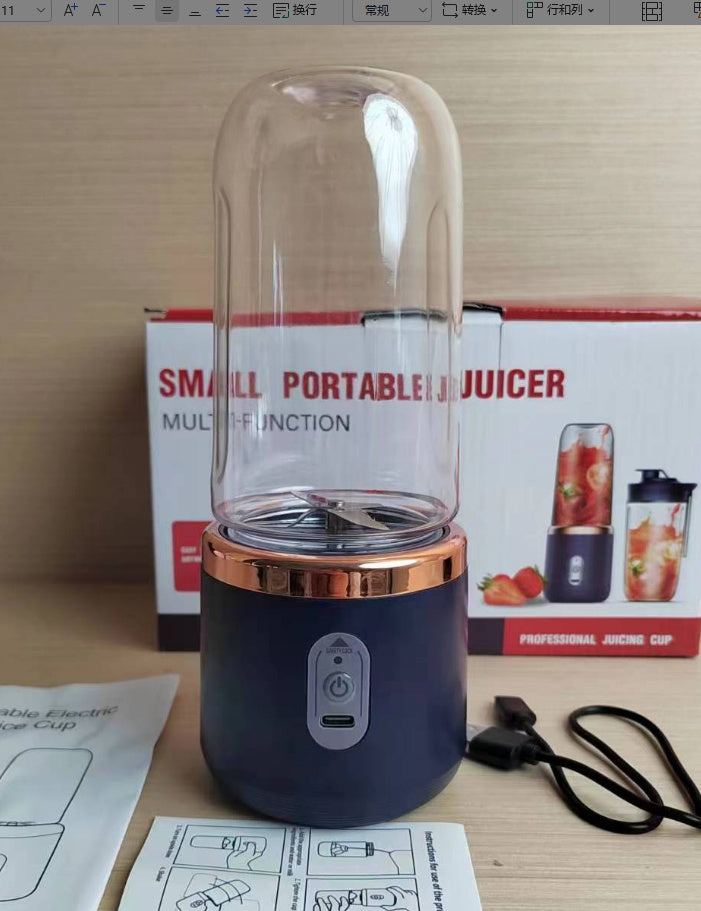 6blade Portable Blender USB Charging Mini Juicer Smoothie Mixer