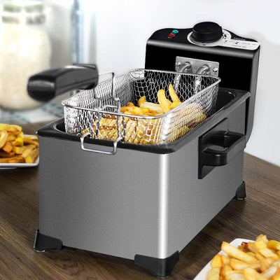 Household 3L Electromechanical French Fries Fryer For Kitchen Use