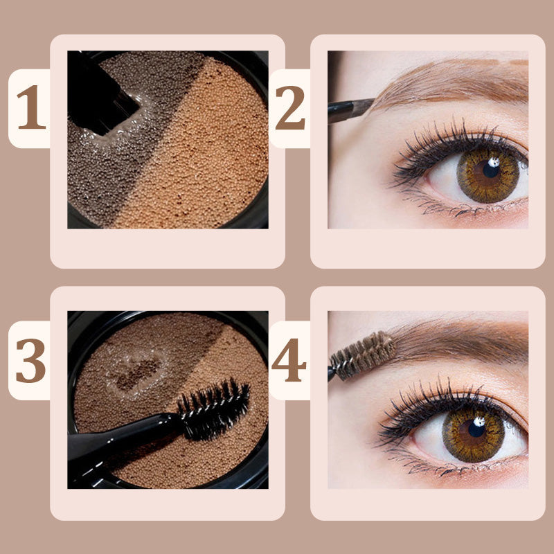 Eyebrow And Eyeliner Cream With Stamp For Precise Makeup
