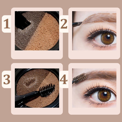Eyebrow And Eyeliner Cream With Stamp For Precise Makeup