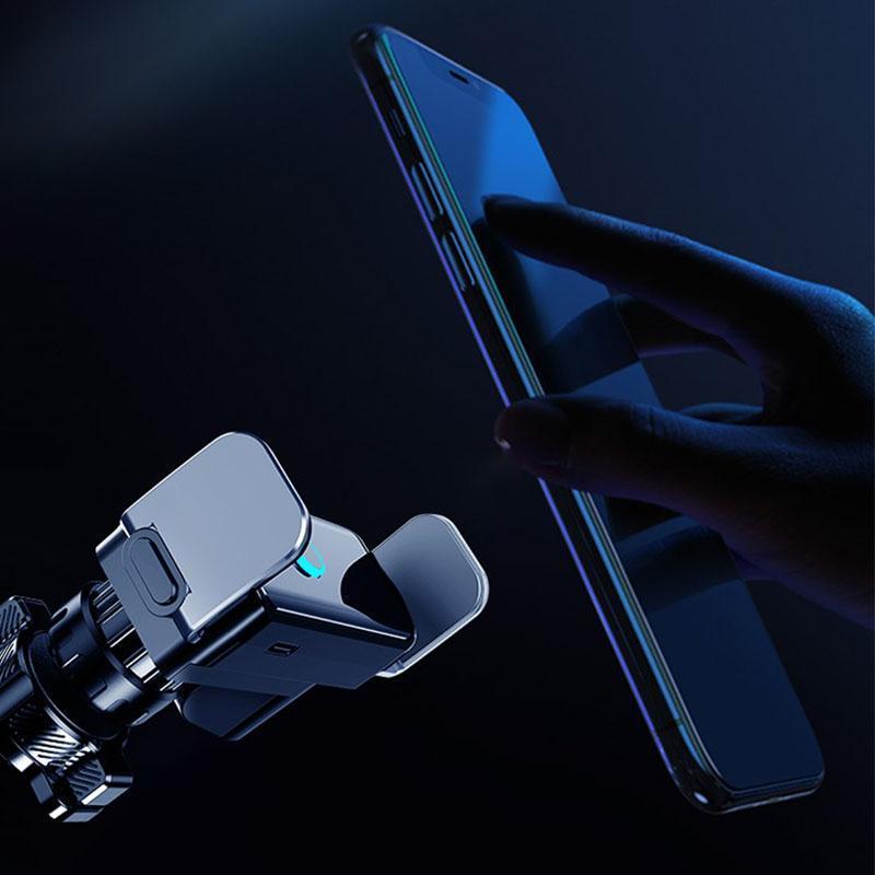 Electric Phone Holder With Induction For Mobile Devices