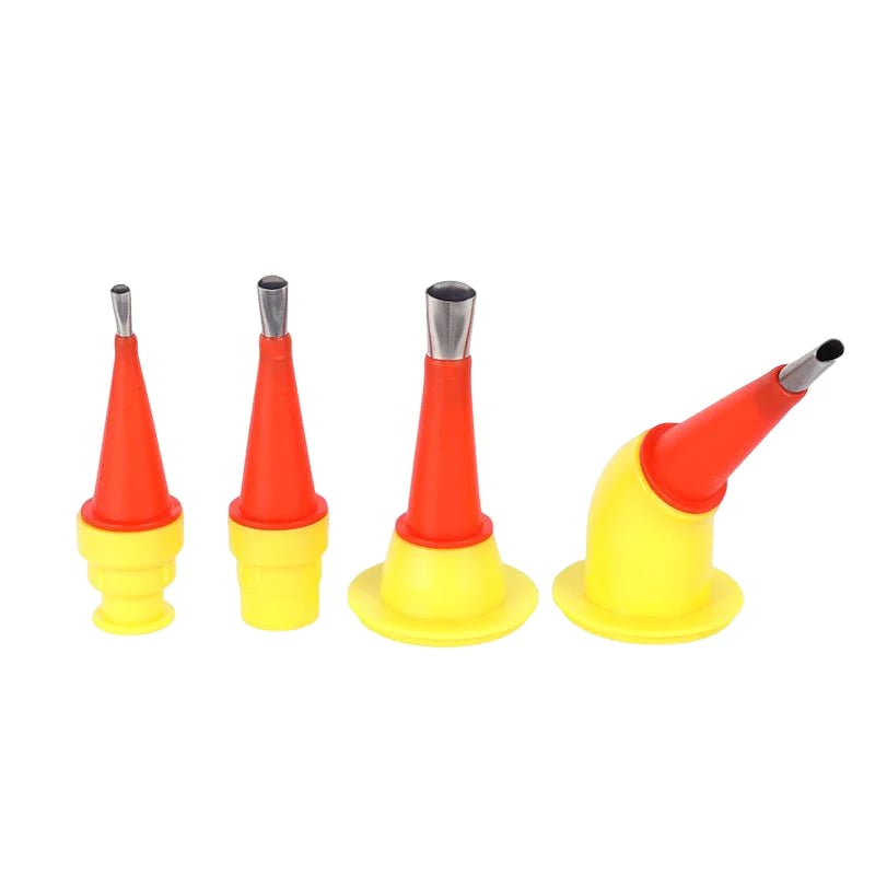 Universal Integrated Caulking Nozzle Tool Kit With Rubber Tips
