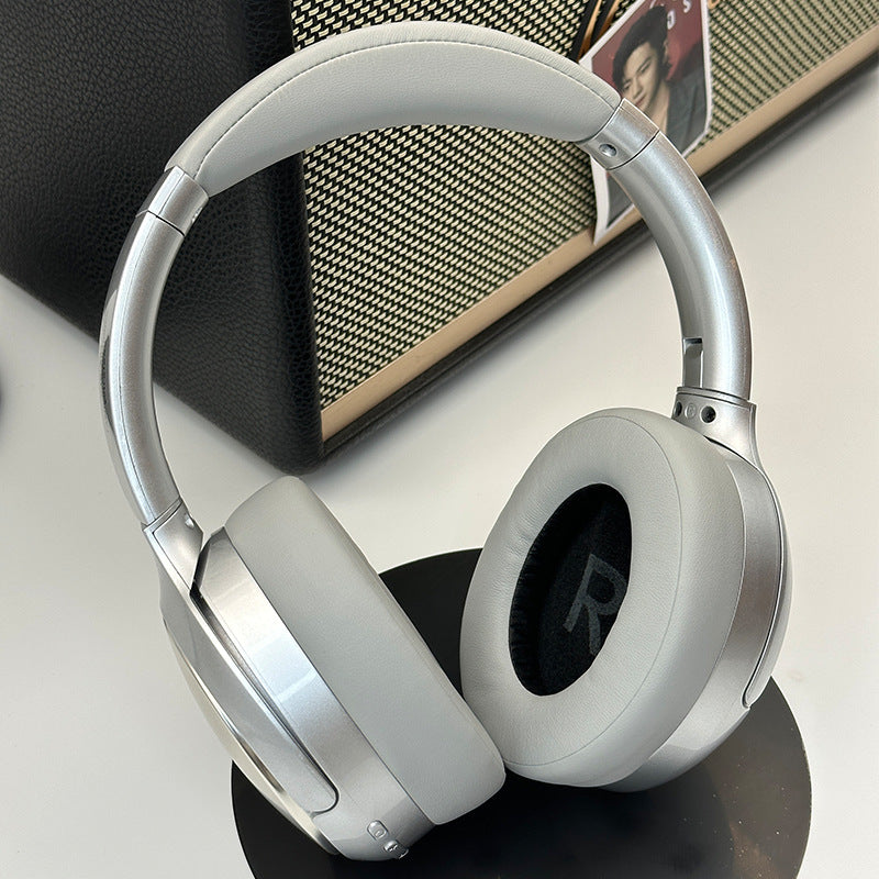 Retro Bluetooth Headset Metal Design Wireless Audio Headphones