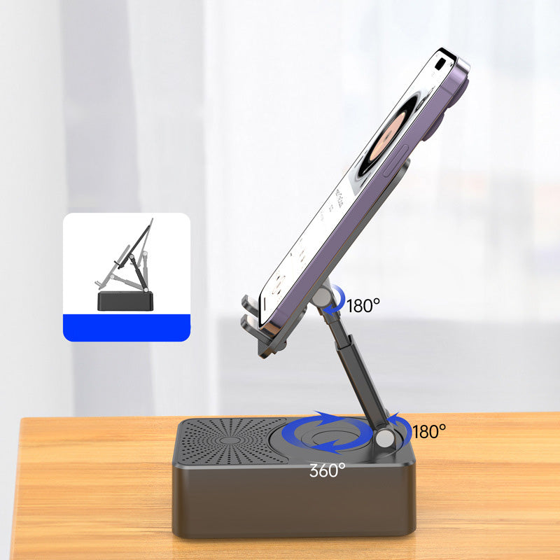 3 In 1 Wireless Bluetooth Speaker Charging Station Phone Stand