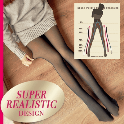 Flawless Legs Translucent Warm Fleece Pantyhose For Comfort